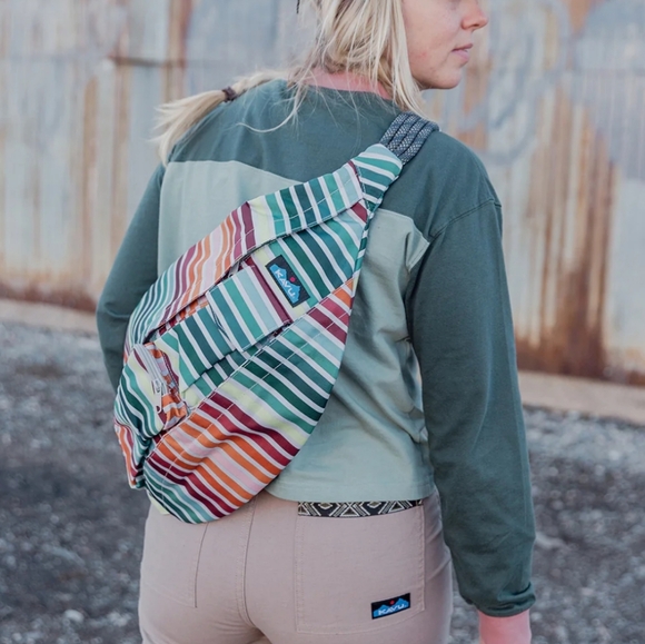 Kavu Multicolor Striped Backpack - Picture 5 of 7